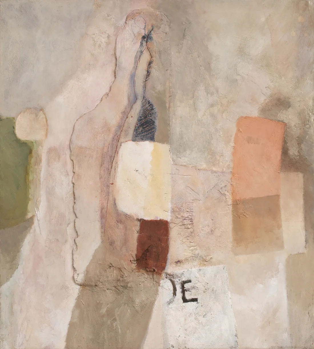 Still-life with Bottle, Vase, Parcel and Newspaper Clipping