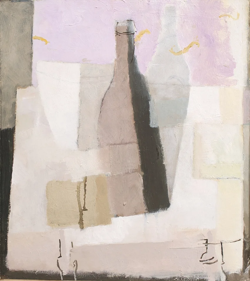 Still-life with Bottle, Jug and Bowl