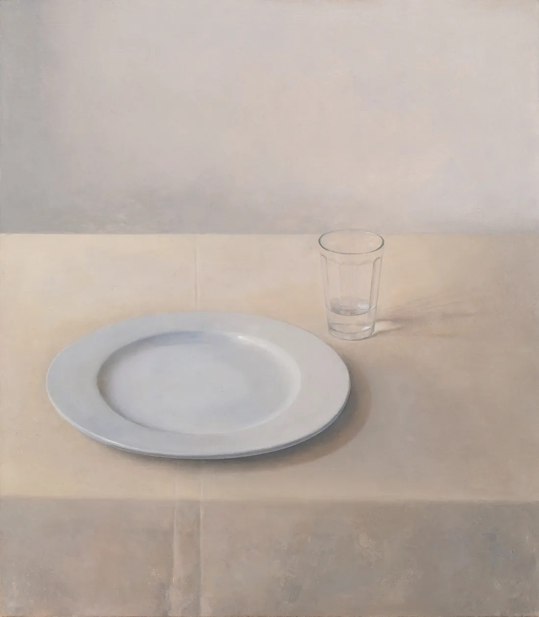 Smaller Study for Still-Life with Plate and Glass (Morning light)