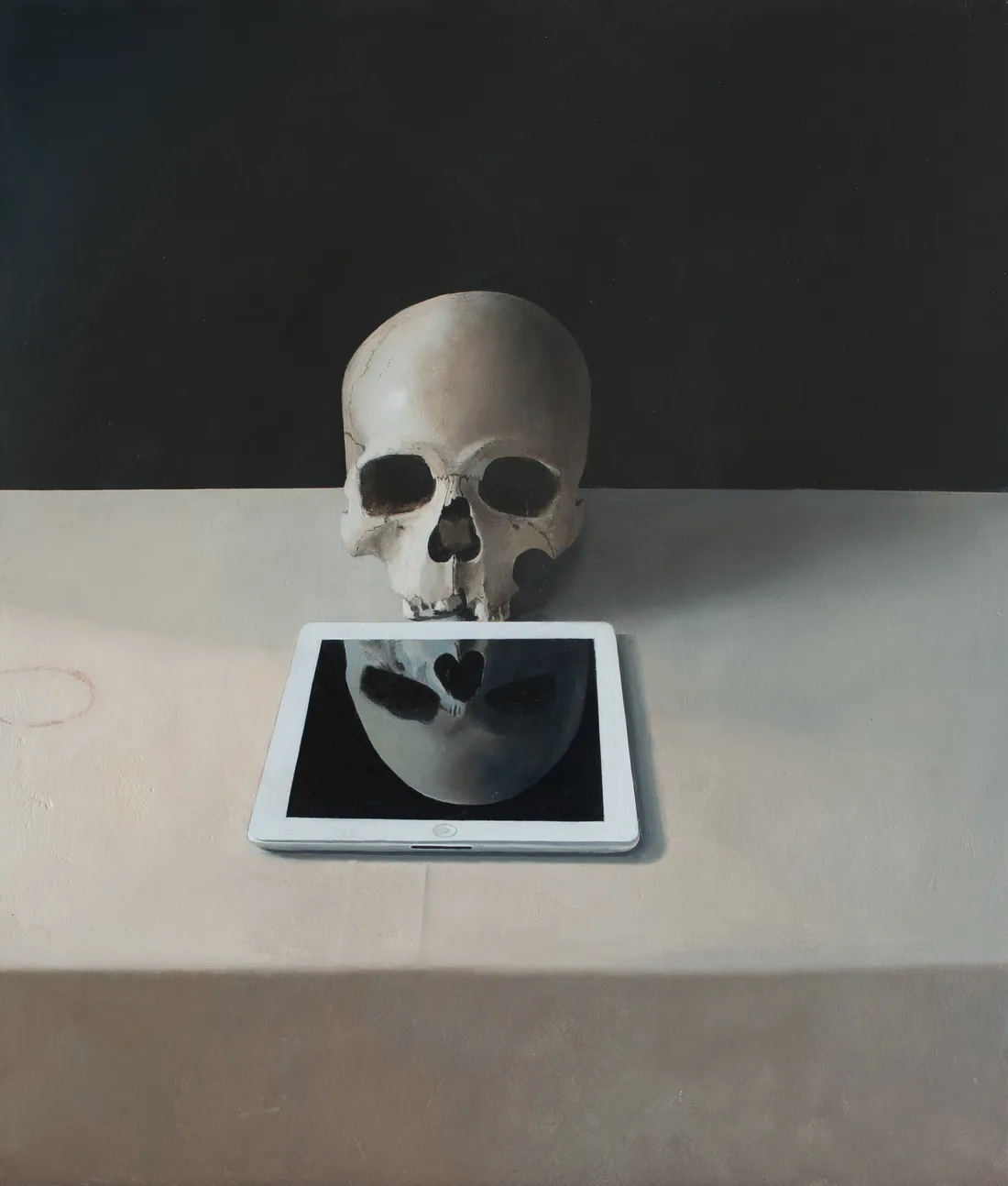Vanitas (2020) Still-life with iPad and Skull
