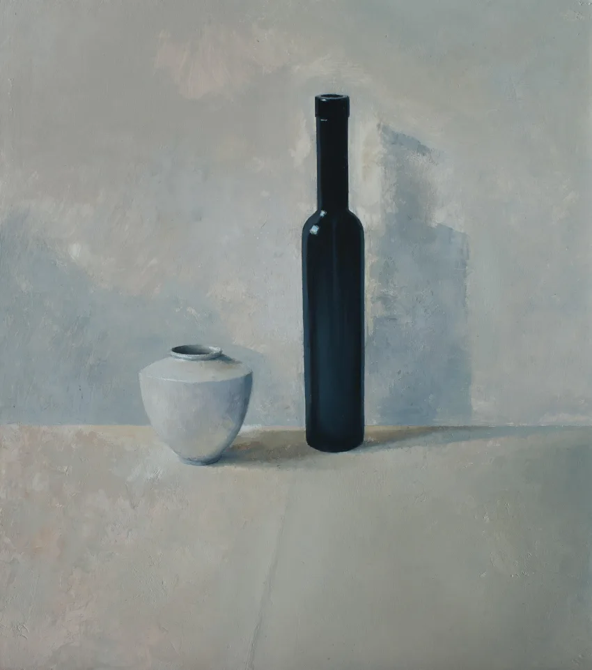 Still-life with Small Berliner Vase and Bottle