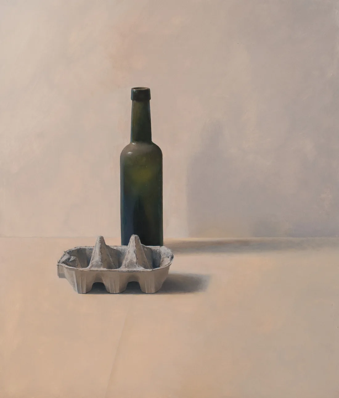 Still-life with Bottle & Egg Box
